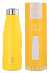 Estia Travel Flask Save the Aegean 500ml Pineapple Yellow