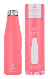 Estia Travel Flask Save the Aegean Ανακυκλώσιμο Μπουκάλι Θερμός Ανοξείδωτο BPA Free Fusion Coral 750ml από το e-shop