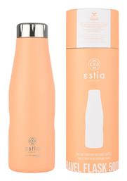 Estia Travel Flask Save the Aegean 500ml Peach fuzz