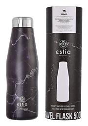 Estia Travel Flask Save the Aegean Μπουκάλι Θερμός Ανοξείδωτο BPA Free Μαύρο 500ml από το Zakcret Sports