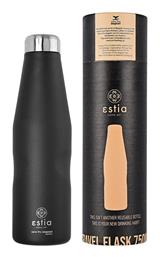 Estia Travel Flask Save the Aegean Μπουκάλι Θερμός Ανοξείδωτο BPA Free Midnight Black 750ml