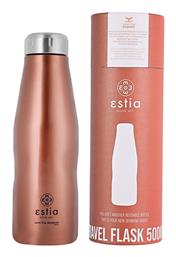 Estia Travel Flask Save the Aegean Μπουκάλι Θερμός Ανοξείδωτο BPA Free Rose Gold από το Katoikein