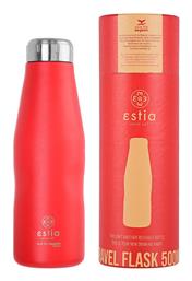 Estia Travel Flask Save the Aegean Μπουκάλι Θερμός Ανοξείδωτο BPA Free Scarlet Red 500ml από το 24home