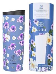 Estia Travel Mug Save The Aegean Ανακυκλώσιμο Ποτήρι Θερμός Ανοξείδωτο BPA Free Garden Blue 500ml από το e-shop