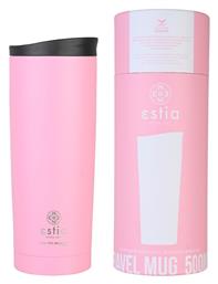 Estia Travel Mug Save The Aegean 500ml Blosson Rose