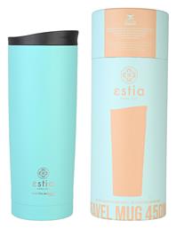 Estia Travel Mug Save The Aegean Ποτήρι Θερμός Ανοξείδωτο BPA Free Bermuda Green 450ml από το e-shop