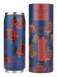 Estia Travel Ποτήρι Θερμός Ανοξείδωτο Save Τhe Aegean Electric Roses 500ml με Καλαμάκι από το e-shop