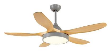 Eurolamp 55W με Φως 147cm Καφέ 300-25039
