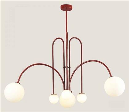 Eurolamp Κρεμαστό Φωτιστικό Κόκκινο 100x85εκ.