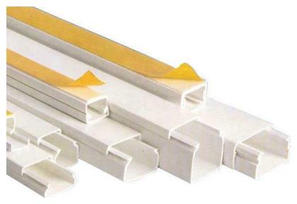 Eurolamp Κανάλι Καλωδίων με Αυτοκόλλητο από Πλαστικό 12x12mm Λευκό 2m