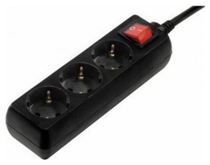 Eurolamp Πολύπριζο με Διακόπτη και Καλώδιο 1.5m