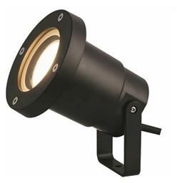 Eurolamp Στεγανό Φωτιστικό Προβολάκι Εξωτερικού Χώρου GU10 σε Μαύρο Χρώμα 230V 145-82024