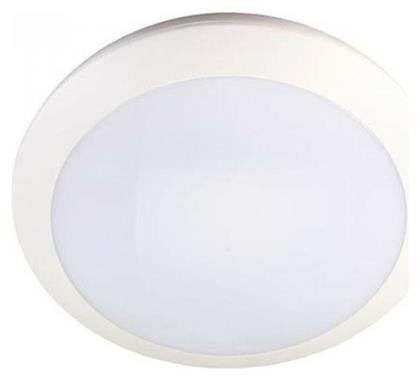 Eurolamp Στεγανό Πλαφονιέρα Οροφής Εξωτερικού Χώρου με Ενσωματωμένο LED σε Λευκό Χρώμα 145-55305 από το Esmarket