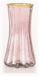 Eurolamp Βάζο Γυάλινο Μωβ Φ12.4xΥ24cm