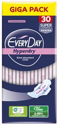 Every Day Hyperdry Super Ultra Plus Σερβιέτες με Φτερά για Αυξημένη Ροή 30τμχ από το Pharm24