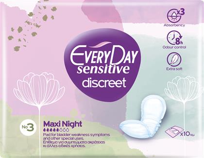 Every Day Sensitive Discreet No3 Maxi Night 10τμχ από το Pharm24