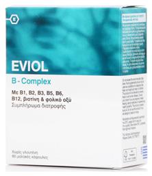 Eviol B-Complex Βιταμίνη για Ενέργεια, τα Μαλλιά & τo Δέρμα 60 μαλακές κάψουλες από το Pharm24