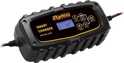 Express Αυτόματος Ηλεκτρονικός Φορτιστής-Συντηρητής Μπαταριών Express 6/12v 6.5a