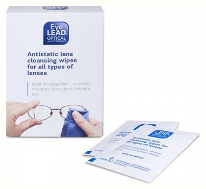 Eyelead Antistatic Lens Cleansing Wipes Μαντηλάκια Καθαρισμού Γυαλιών Αντιθαμβωτικά & Αντιστατικά 10τμχ
