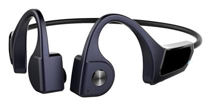 F806 Bone Conduction Bluetooth Handsfree Ακουστικά Μπλε