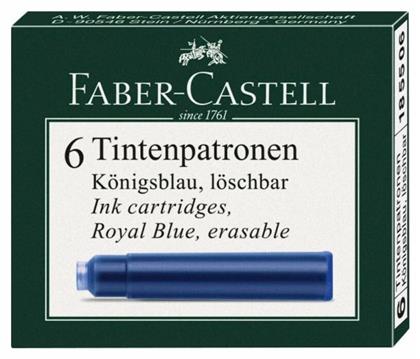 Faber-Castell Ανταλλακτικό Μελάνι για Πένα σε Μπλε χρώμα 6τμχ