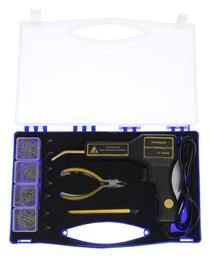 Factory Κολλητήρι Ρεύματος 30W με Θήκη και με 1 x Φαλτσέτα, 1 x Πλαγιοκόφτης, 4 x Μεγέθη συρραπτικών