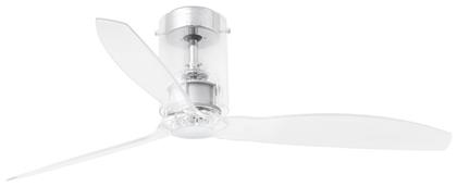 Faro Barcelona Mini Tube Fan Ανεμιστήρας Οροφής 128cm με Τηλεχειριστήριο Transparent από το Designdrops