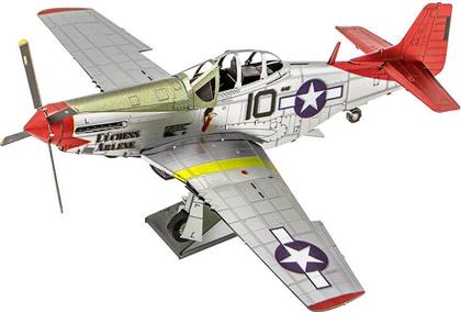 Fascinations Μεταλλική Φιγούρα Μοντελισμού Αεροπλάνο Tuskegee P-51D 19.3x15.7x7.9εκ.