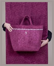 Feel & Touch Icon Υφασμάτινη Τσάντα Θαλάσσης Αδιάβροχη Μωβ