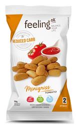 FeelingOk Κριτσίνια Σιταριού Mini Τομάτας 50gr