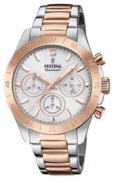 Festina Ρολόι Μπαταρίας με Μεταλλικό Μπρασελέ