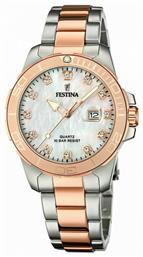 Festina Ρολόι Μπαταρίας με Μεταλλικό Μπρασελέ