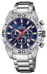 Festina Ρολόι Μπαταρίας με Μεταλλικό Μπρασελέ