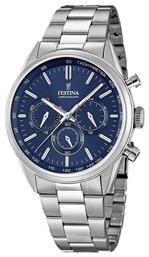 Festina Ρολόι Μπαταρίας με Μεταλλικό Μπρασελέ