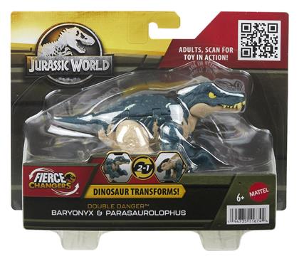 Φιγούρα Δράσης Jurassic World Δεινόσαυρος Fierce Changers Double Danger Baryonyx & Parasaurolophus για 6+ Ετών