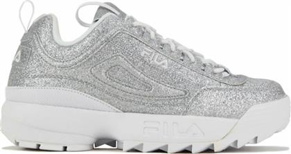 Fila Disruptor II Glimmer Γυναικεία Chunky Sneakers Ασημί