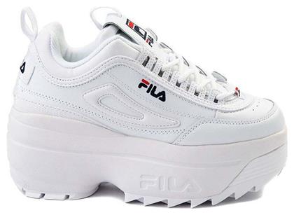 Fila Disruptor II Wedge Γυναικεία Chunky Sneakers ΑΣΠΡΟ