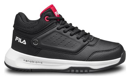 Fila Memory Dunk 2 Nanobionic Αδιάβροχα Αθλητικά Παιδικά Παπούτσια Μπάσκετ με Κορδόνια Μαύρα