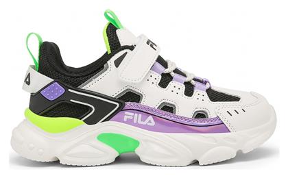 Fila Memory Spinel Αδιάβροχα Αθλητικά Παιδικά Παπούτσια Running με Σκρατς Λευκά