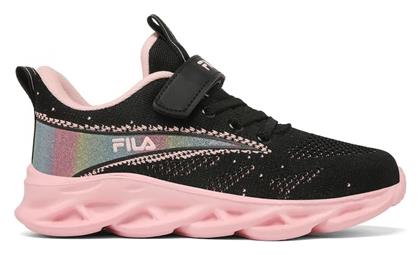 Fila Παιδικά Sneakers Memory Strass 2 με Σκρατς Μαύρα