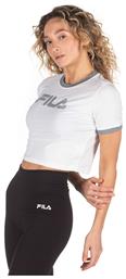 Fila Tionne Κοντομάνικο Crop Top Λευκό