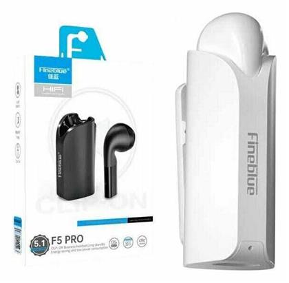 Fineblue F5 Pro Earbud Bluetooth Handsfree Ακουστικό με Θήκη Φόρτισης Λευκό από το EasyU