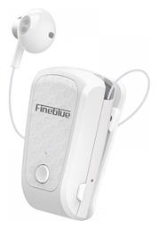 Fineblue FQ-10R PRO Earbud Bluetooth Handsfree Ακουστικό Πέτου Λευκό