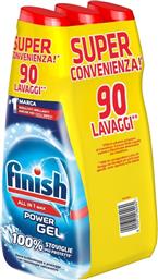 Finish All in One Max Gel Πλυντηρίου Πιάτων 3x600ml 90 Μεζούρες Κωδικός: 33074598