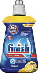 Finish Rinse Aid Υγρό Λαμπρυντικό Πλυντηρίου Πιάτων με Άρωμα Λεμόνι 250ml