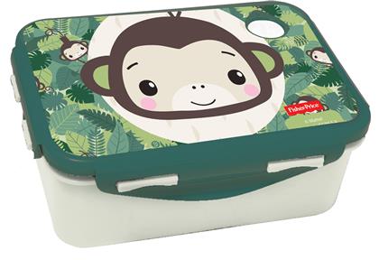 Fisher Price Monkey Πλαστικό Παιδικό Δοχείο Φαγητού Μ18 x Π11 x Υ6cm
