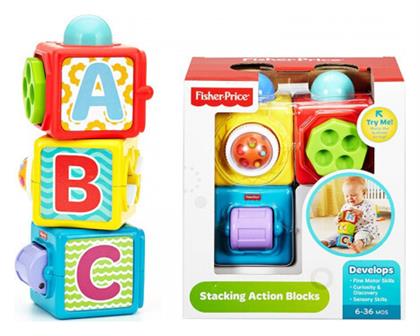 Fisher Price Stacking Action Blocks για 6+ Μηνών από το e-shop