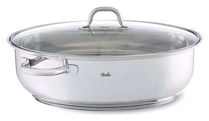 Fissler Γάστρα Οβάλ από Ανοξείδωτο Ατσάλι με Γυάλινο Καπάκι 38x25cm