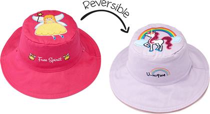 Flapjackkids Παιδικό Καπέλο Bucket Υφασμάτινο Αντηλιακό Φούξια από το Troumpoukis