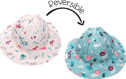 Flapjackkids Παιδικό Καπέλο Bucket Υφασμάτινο Αντηλιακό Ροζ